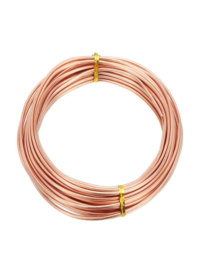 POWER HUB 14 Gauge - 99.9% Pure Bare Copper Wire 2MM (5 Meters) - Shiny - Dead Soft - Making Jewellery - Diy Craft - School Projects